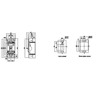 Siemens 3 Pole 50 A 10 kA Sinova 3VJ10 MCCB Thermal Magnetic Trip Unit 3VJ1005-0DA32-0AA0