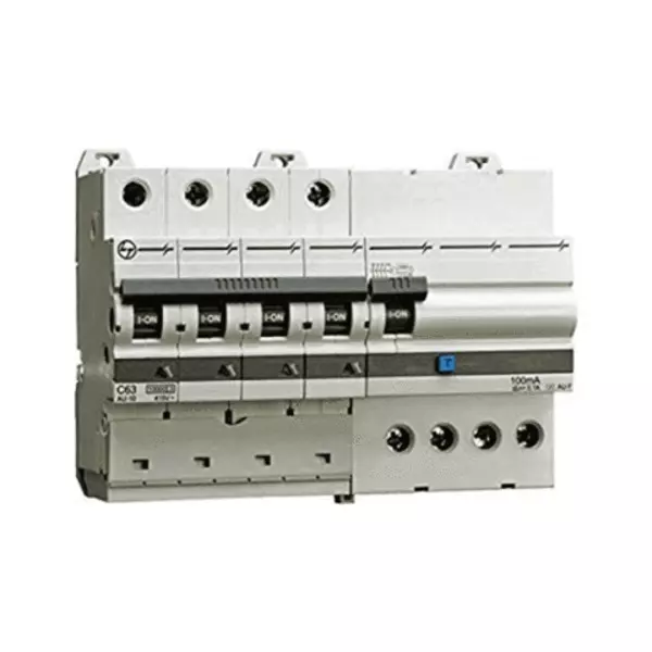 L&T [ Lauritz Knudsen ] 4P AC Residual Current Breaker with Overcurrent Protection, AUF3C401610