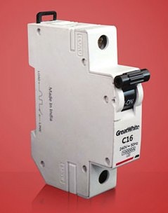 GreatWhite 20436-WH 32 A Single Pole SP 'C' series Miniature Circuit Breaker