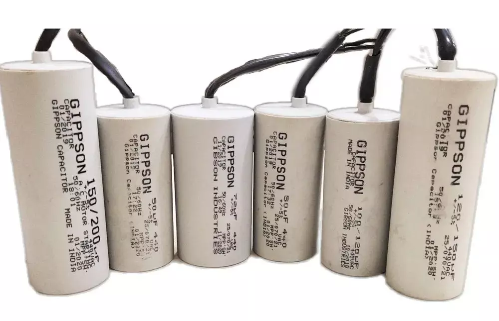 Gippson 300/400 MFD Plastic Dry Filled 250 V Series Submersible Pump Start Capacitor