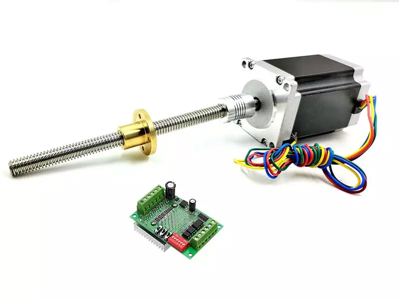 Invento TB6560 Driver + Nema 23 25 Kg-cm Stepper Motor + Flexible coupling + 150mm (0.15 mtr)