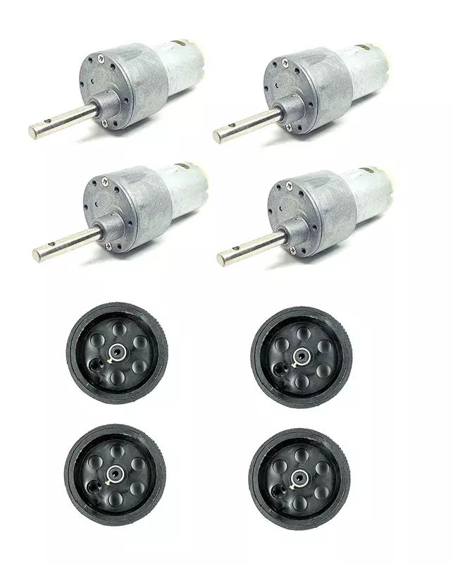Invento 12v 10 Kg-cm 100 RPM Side Shaft High Torque Geared DC Motor
