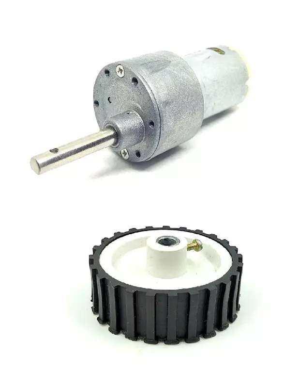 Invento 12v 10 Kg-cm 10 RPM Side Shaft High Torque Geared DC Motor