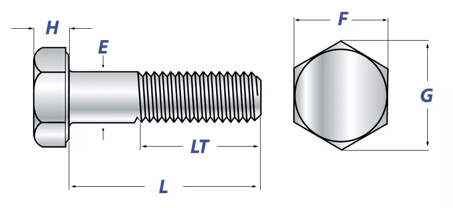 Caparo UNC 19.05 mm (3/4 Inch) x 177.8 mm (7 inch) Half Threaded Hex Head Bolt Screw Grade 5/8 (Pack of 10)