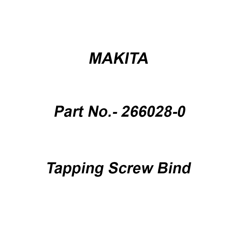 Buy Makita Tapping Screw Bind Size CT 5x40 for LC1230, Part No 2660280