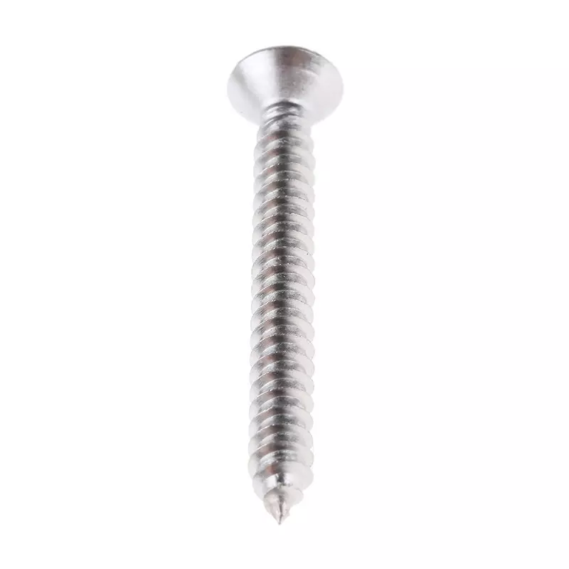 RS PRO Plain A2 304 SS 1.1/4 inch Countersunk Head Self Tapping Screws, 180667 (Pack of 100 pcs)