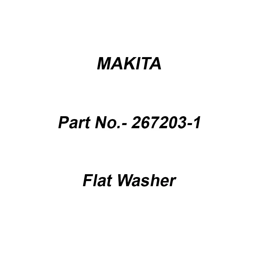 Makita Flat Washer Size 43 For HM0810T, Part No 267203-1