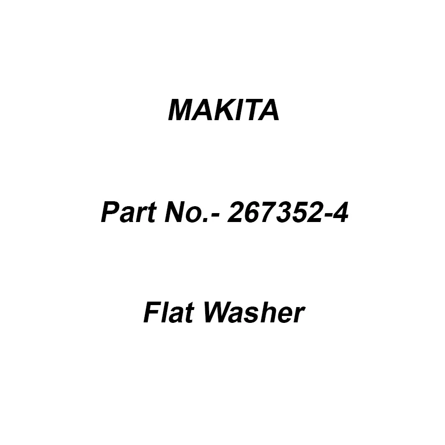 Makita Flat Washer Size 22 For GA5010, Part No 267352-4