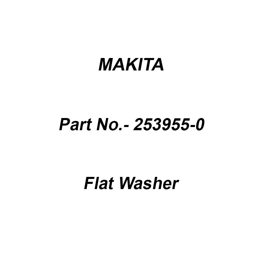 Makita Flat Washer Size 24 For HM0810T, Part No 253955-0