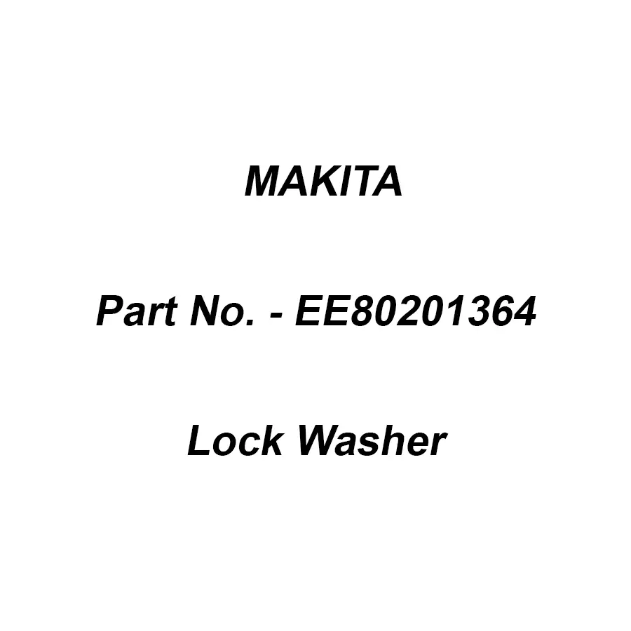 Makita Lock Washer 5 for DBM230, Part No EE80201364