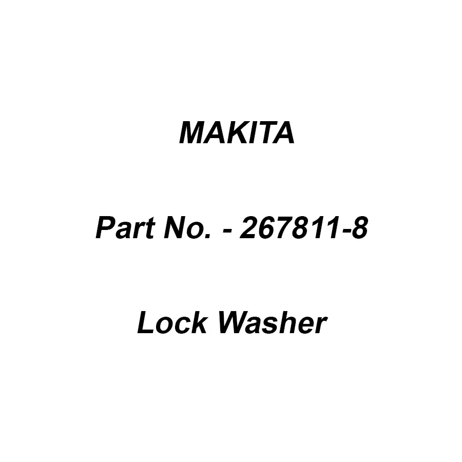 Makita Lock Washer for GA5020C, Part No 267811-8