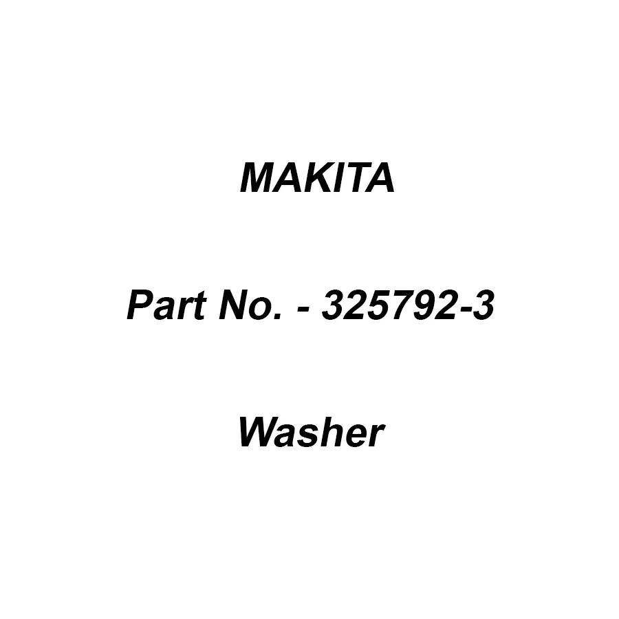Makita Washer 10 for HR2611F, Part No 325792-3