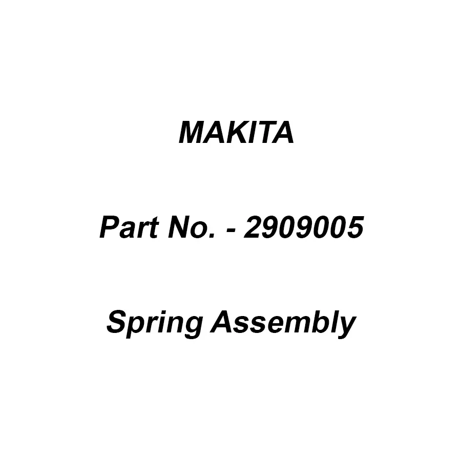 Makita Spring Assembly for Pressure Washer, Part No 2909005