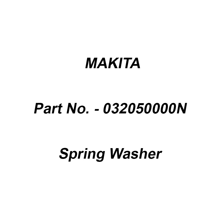 Makita Spring Washer 5 for HTR4901, Part No 032050000N