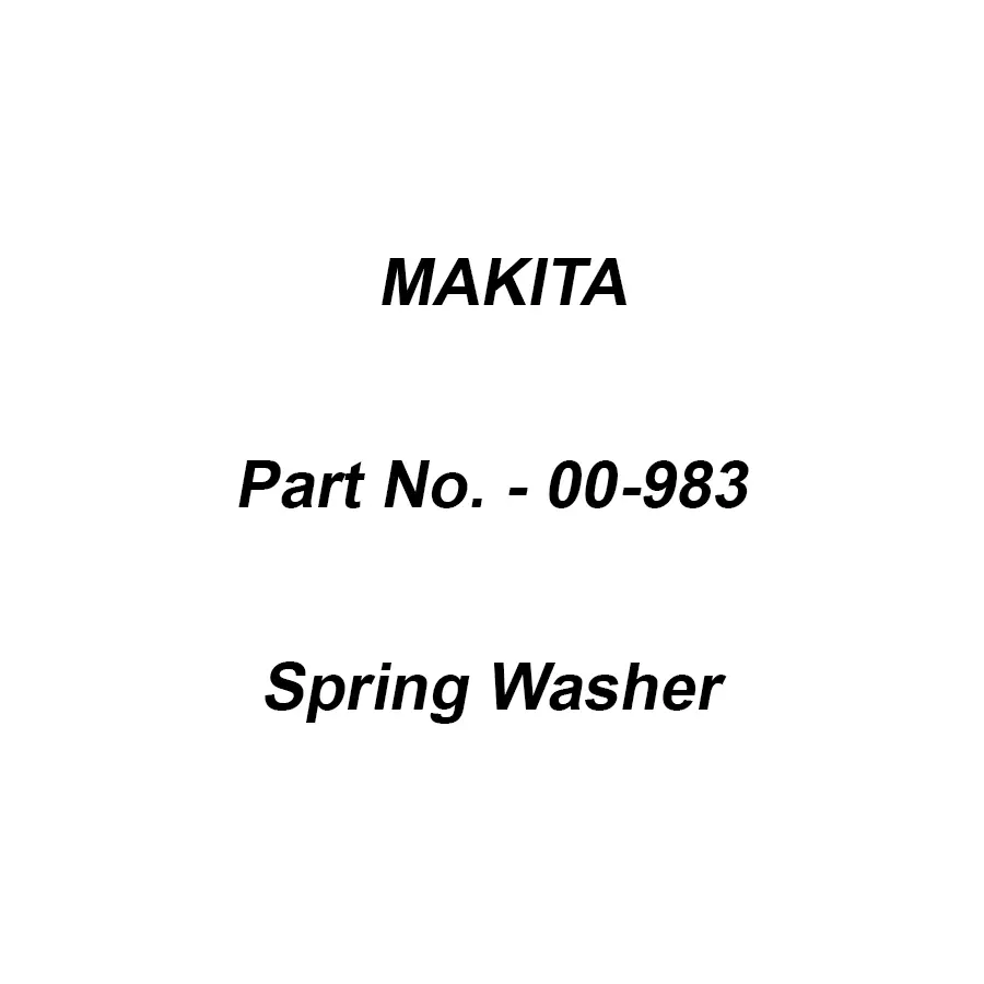 Makita Spring Washer for 4JGK-5014, Part No 00-983