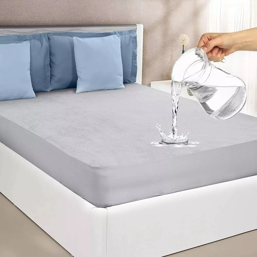 Amicicare Waterproof Terry Cloth Mattress 48x72 Inch 100% Waterproof ‎250 GSM Cloth  8-10 Inch Thick Mattress, 1xMT-PORTC-48X72-G