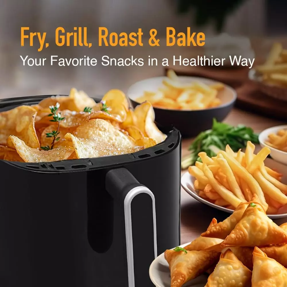 Kent Classic Air Fryer 4 L 1300 W with Touch Control Panel, 16096
