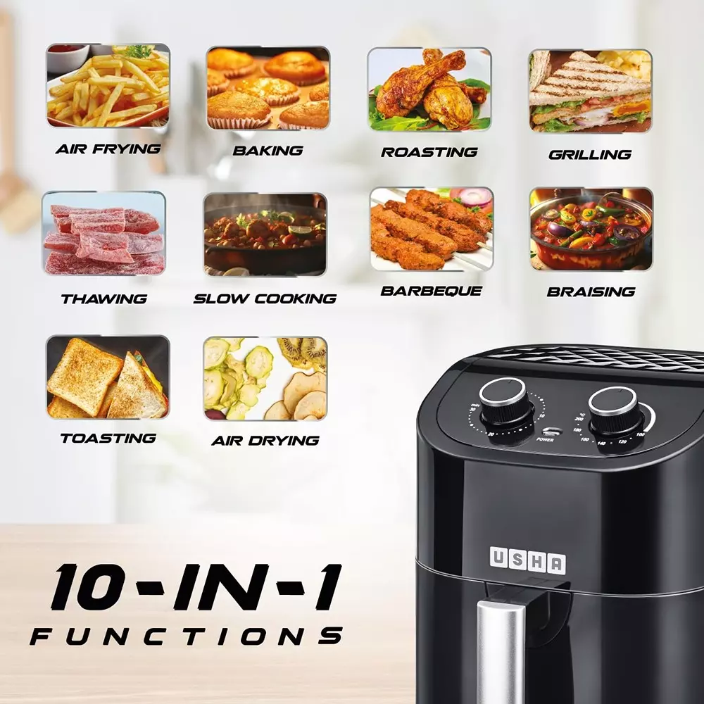 usha-45-l-10-in-1-digital-air-fryer-1350-w-high-quality-plastic-with-non-stick-inner-bowl-black-ichef
