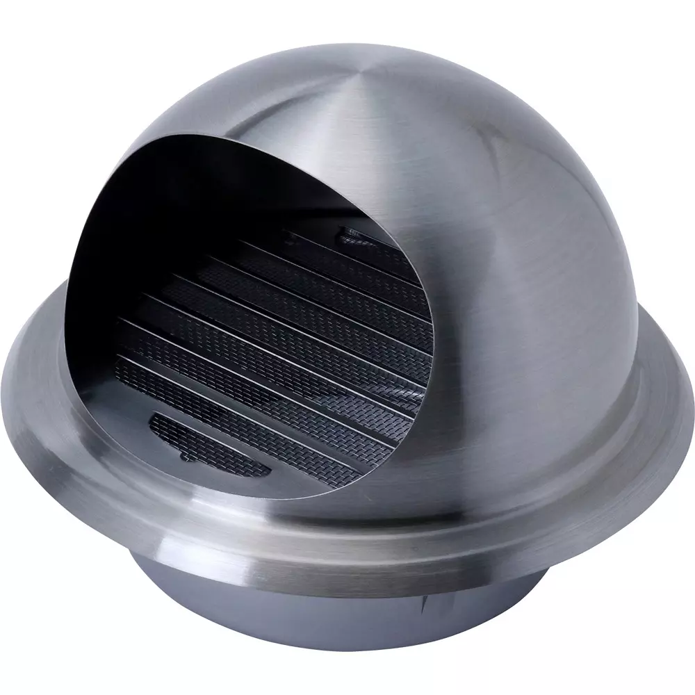 MonotaRO Stainless Steel Louver With Round Hood Cover 150 mm Nominal Dia., 150