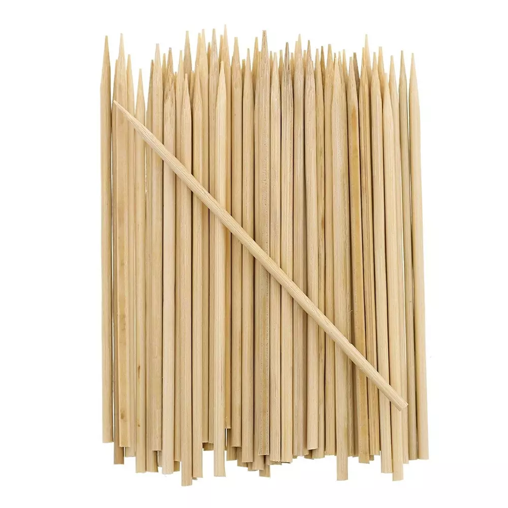 elegant-casa-bamboo-skewers-wooden-barbecue-sticks-wooden-100-mm-brown-pack-of-160
