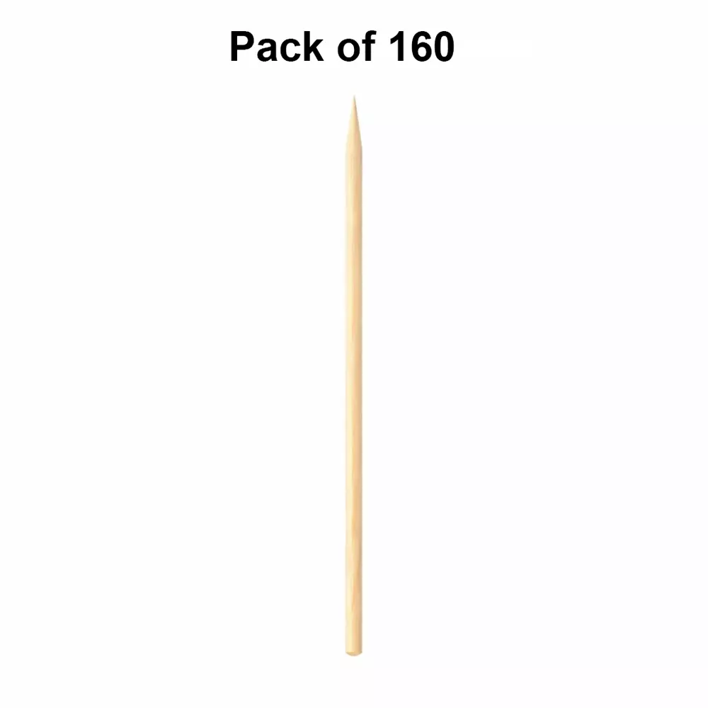 elegant-casa-bamboo-skewers-wooden-barbecue-sticks-100-mm-brown-pack-of-160