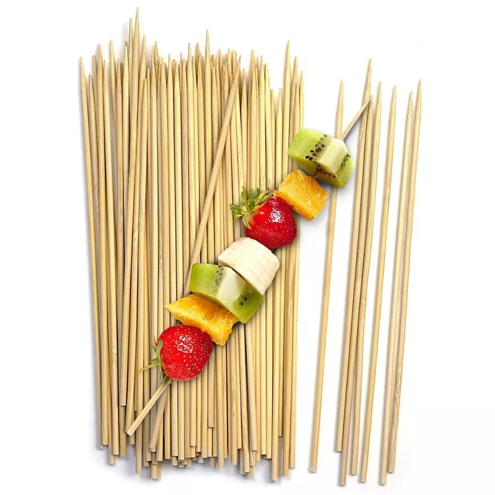 elegant-casa-bamboo-skewers-wooden-barbecue-sticks-wooden-150-mm-brown-pack-of-160
