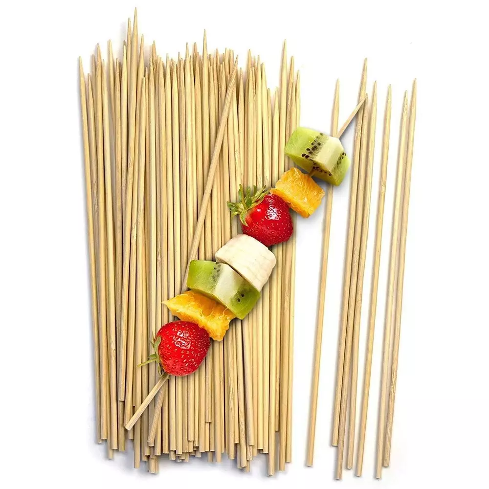 elegant-casa-bamboo-skewers-wooden-barbecue-sticks-wooden-200-mm-brown-pack-of-160