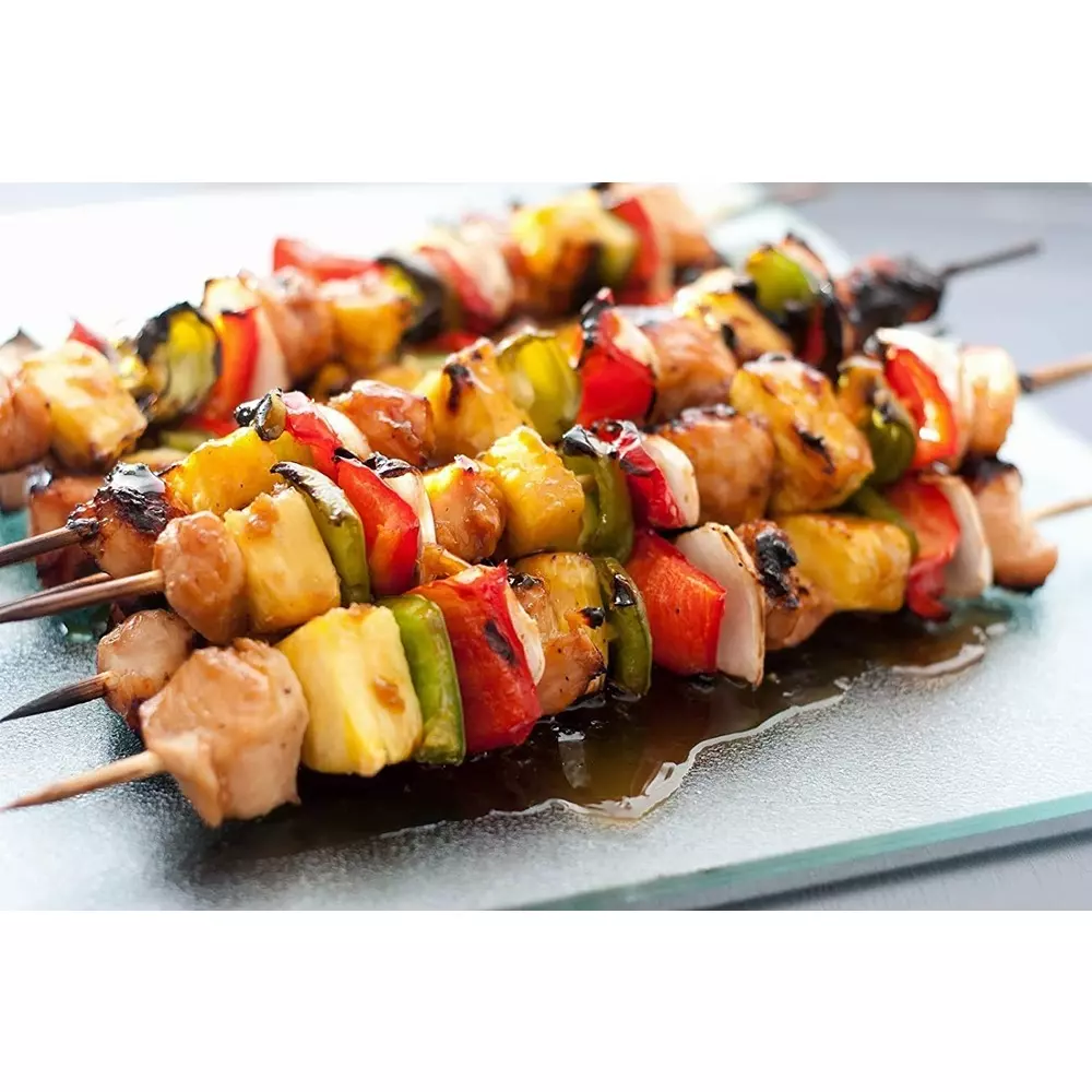 elegant-casa-bamboo-skewers-wooden-barbecue-sticks-wooden-200-mm-brown-pack-of-160