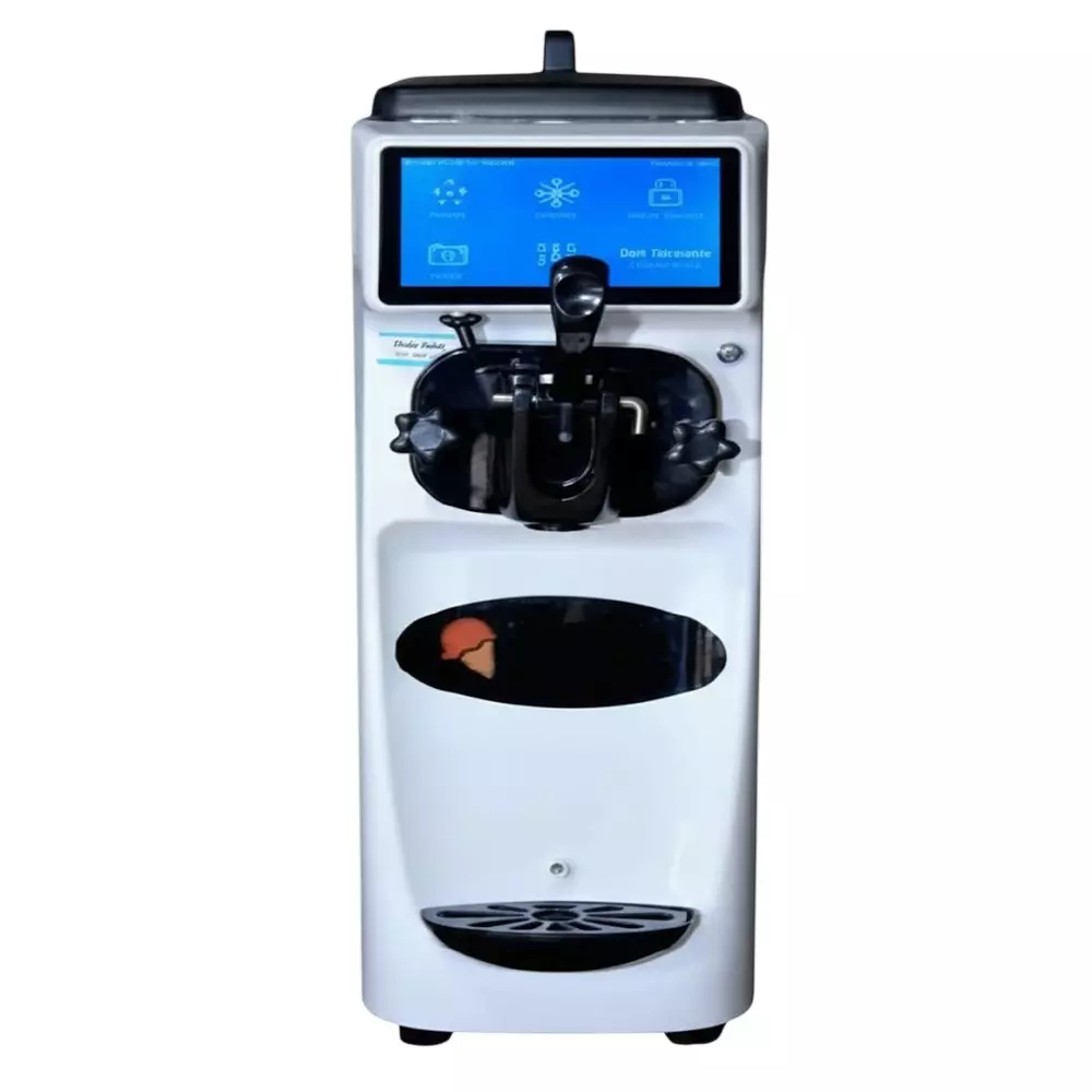 Chefrost Single Flavour Soft Serve Machine with Digital Touch Control Panel and 90-100 Cone Per Hour Capacity, CF-SS-1 DIGITAL