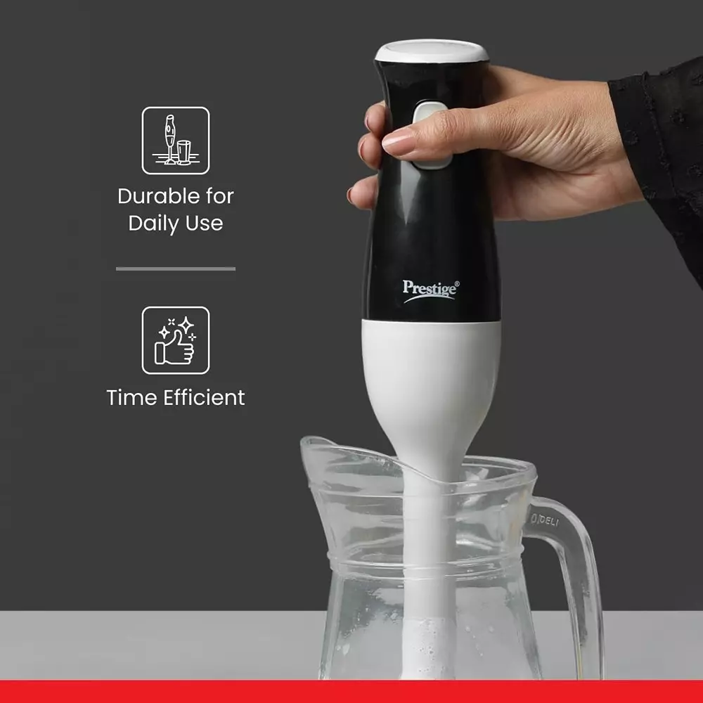 Prestige Ace Hand Blender 250 W Comfortable Grip Stainless Steel Black, Sliver, 41052