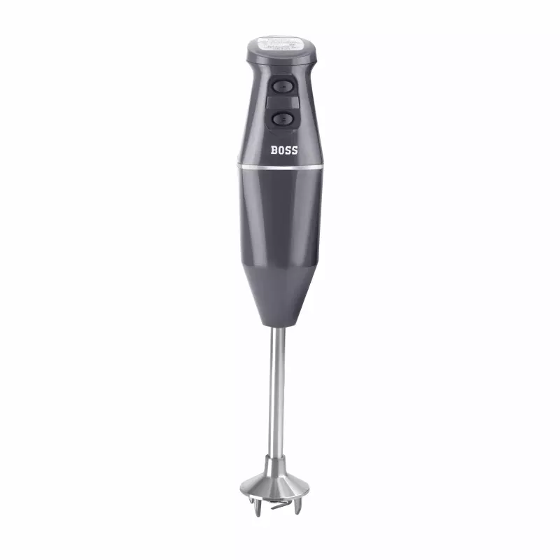 Boss 275 W Crystal Hand Blender Grey Color with 2 Speed Setting and 230 V AC, 50 Hz Power Supply, B147