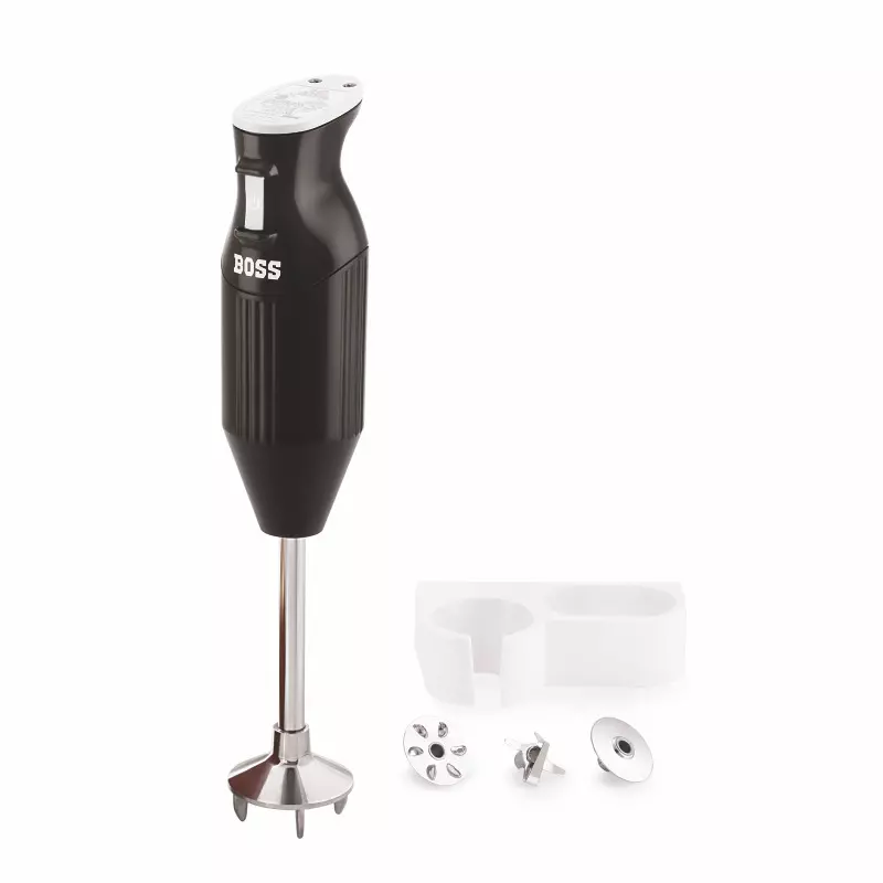 Boss 225 W Hand Blender Black Color with 1 Speed Setting and 230 V AC, 50 Hz Power Supply, B132