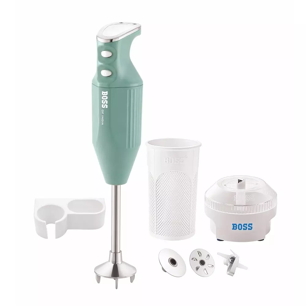 Boss 275 W Big Boss Hand Blender Light Blue Color with 2 Speed Setting and 230 V AC, 50 Hz Power Supply, B146