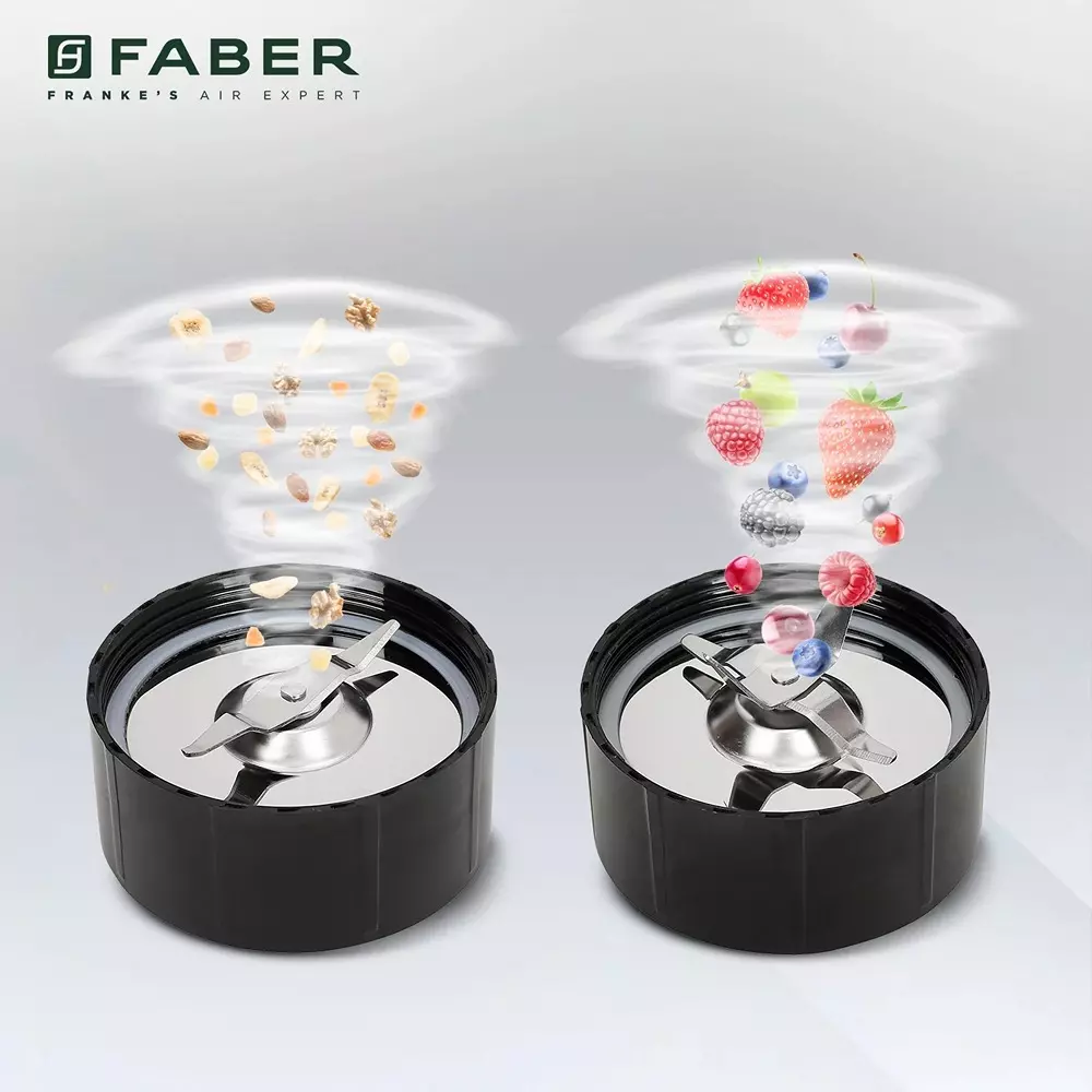 Faber FSB Sportz 2 In 1 Blender 400 W Power Copper Motor Nero