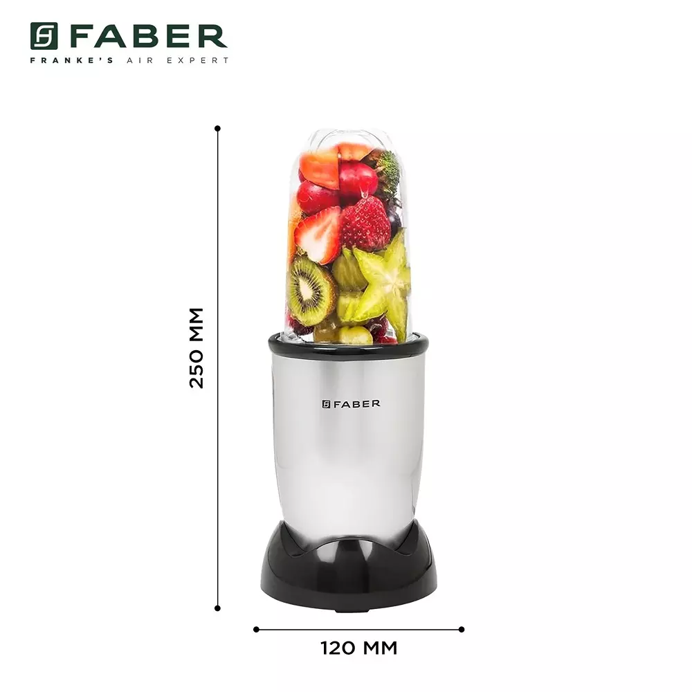 Faber FSB Sportz 2 In 1 Blender 400 W Power Copper Motor Nero