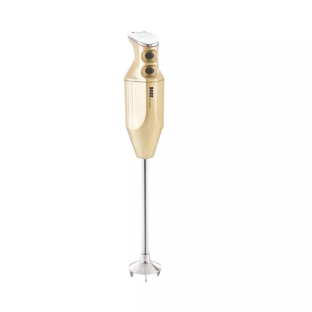 Boss 225 W Platinum Hand Blender Gold Color with 2 Speed Setting and 230 V AC, 50 Hz Power Supply, B133
