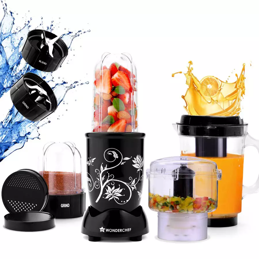 Wonderchef Nutri-Blend CKM (Complete Kitchen Machine) Plastic 500 W 500 ml Capacity for Grinding & Chutney