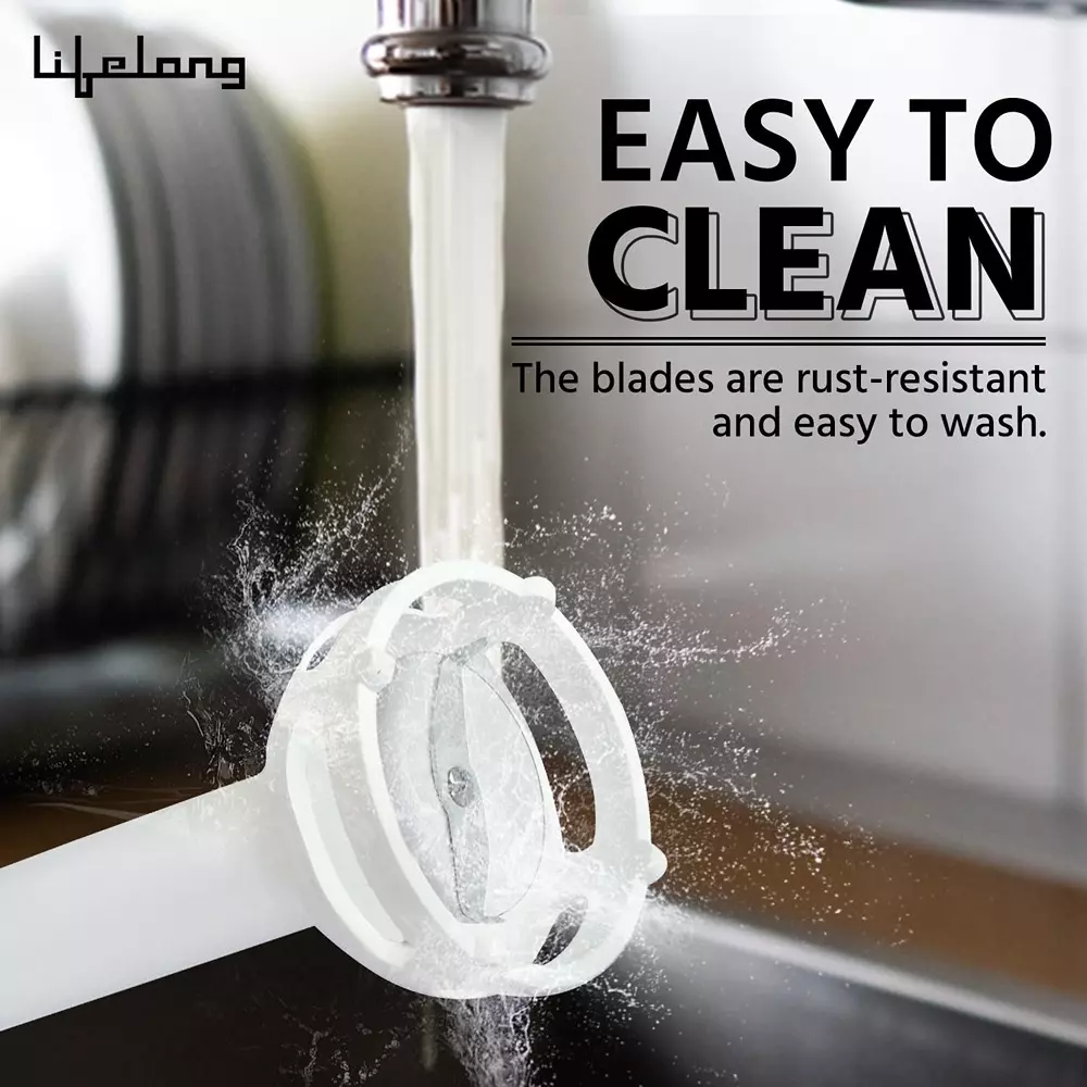 Lifelong Hand Blender White 300 W Power Stainless Steel 230 V Push Button Control, LLHB04