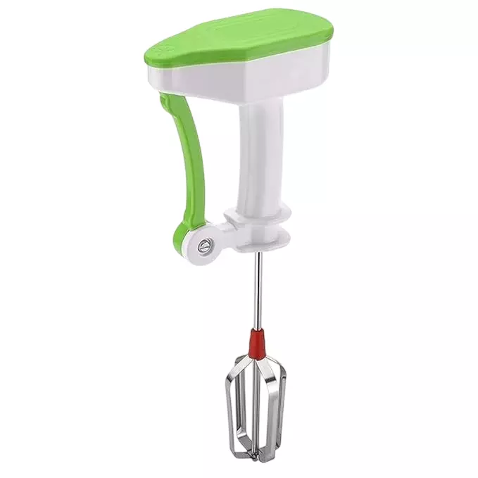 GENERIC Manual Hand Blender With Stainless Steel Blade 500 ml, Green (Pack of 2)
