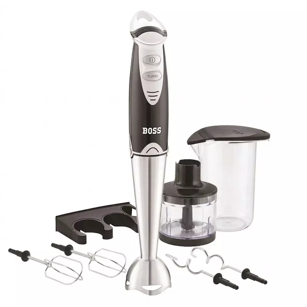 Boss 450 W Quickmix Hand Blender Black Color with 2 Speed Setting and 230 V AC, 50 Hz Power Supply, B117