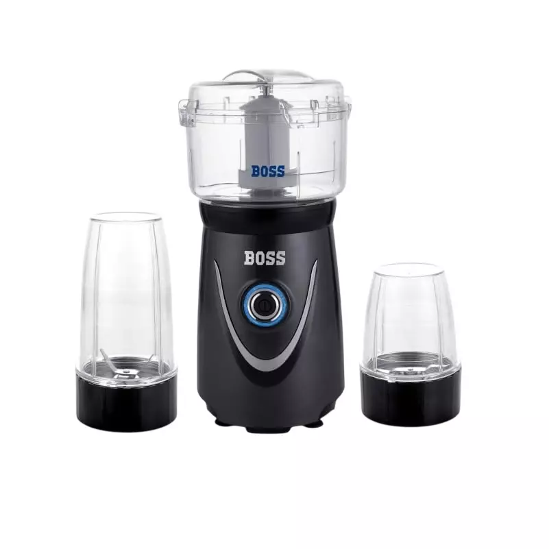 Boss 400 W Nutri Pro Blender with Chopper Black Color, Stainless Steel Blades and ABS Plastic Body, B637