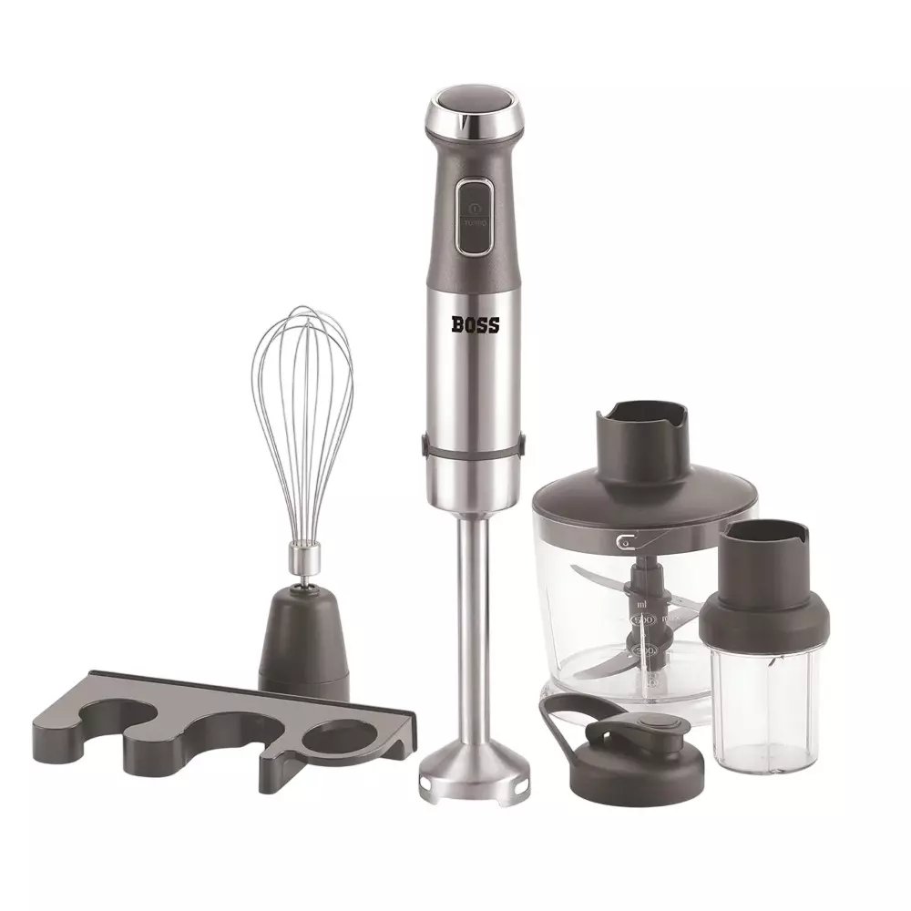 Boss 1200 W Stellar Hand Blender Grey Color with 2 Speed Setting and 230 V AC, 50 Hz Power Supply, B140