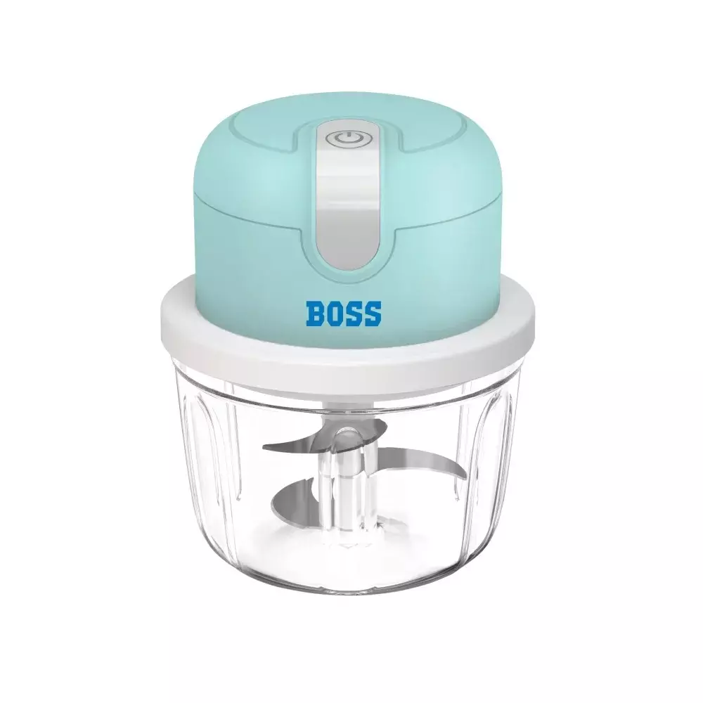 Boss 40 W Rechargeable Mini Chopper 350 ml Capacity, Blue Color and 5 V In-Built Battery, B710