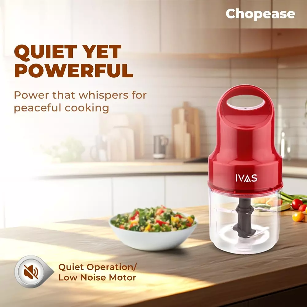 ivas-electric-chopper-3-layer-stainless-steel-blades-800-ml-capacity-wine-red