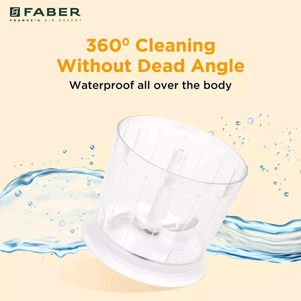 Faber Pro Chopper 500 ml High Strength Blades 250 W Power BPA Free Plastics White