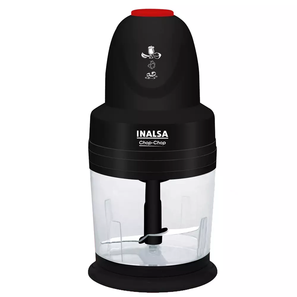 Inalsa Chop Electric Chopper 250 W Cooper Winding Motor Stainless Steel 500 ml Capacity Black Color