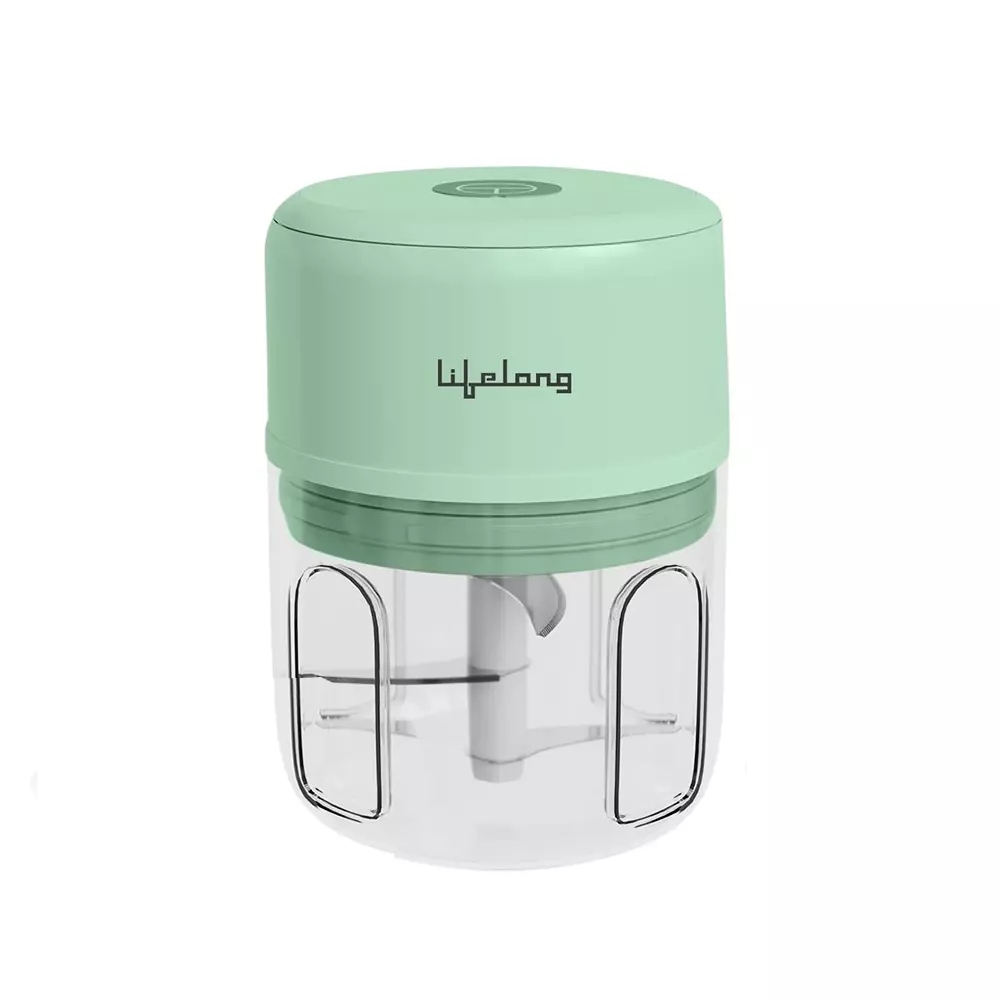 Lifelong Wireless Electric Chopper USB Port Stainless Steel Blade Material 30 W Power 250 ml Capacity Plastic for Fruits & Vegetables, LLWC04
