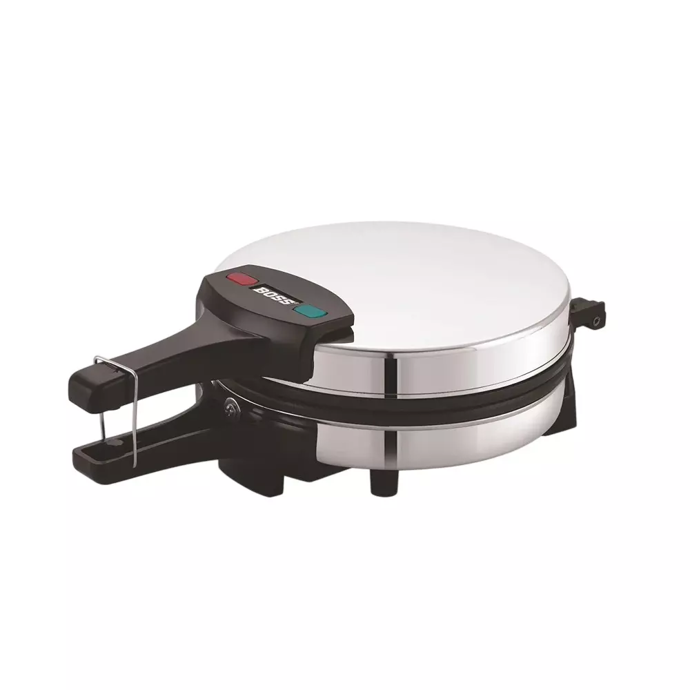 Boss 1100 W Munch Khakhra Maker Stainless Steel Finish and Non Stick Coated Aluminium Plate, B541