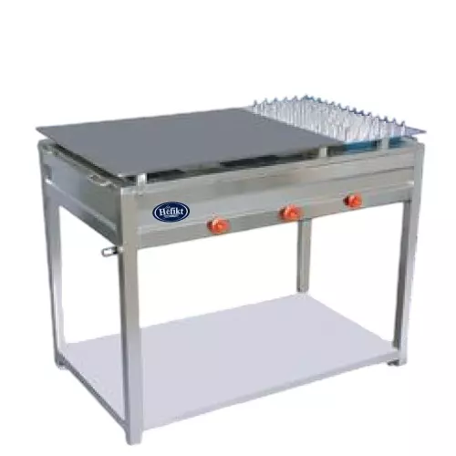 Hefikt Food Machinery Chapati Bhatti LPG Operated Automatic Ignition Type Mild Steel Material 40 x 20 x 12 Inch Size