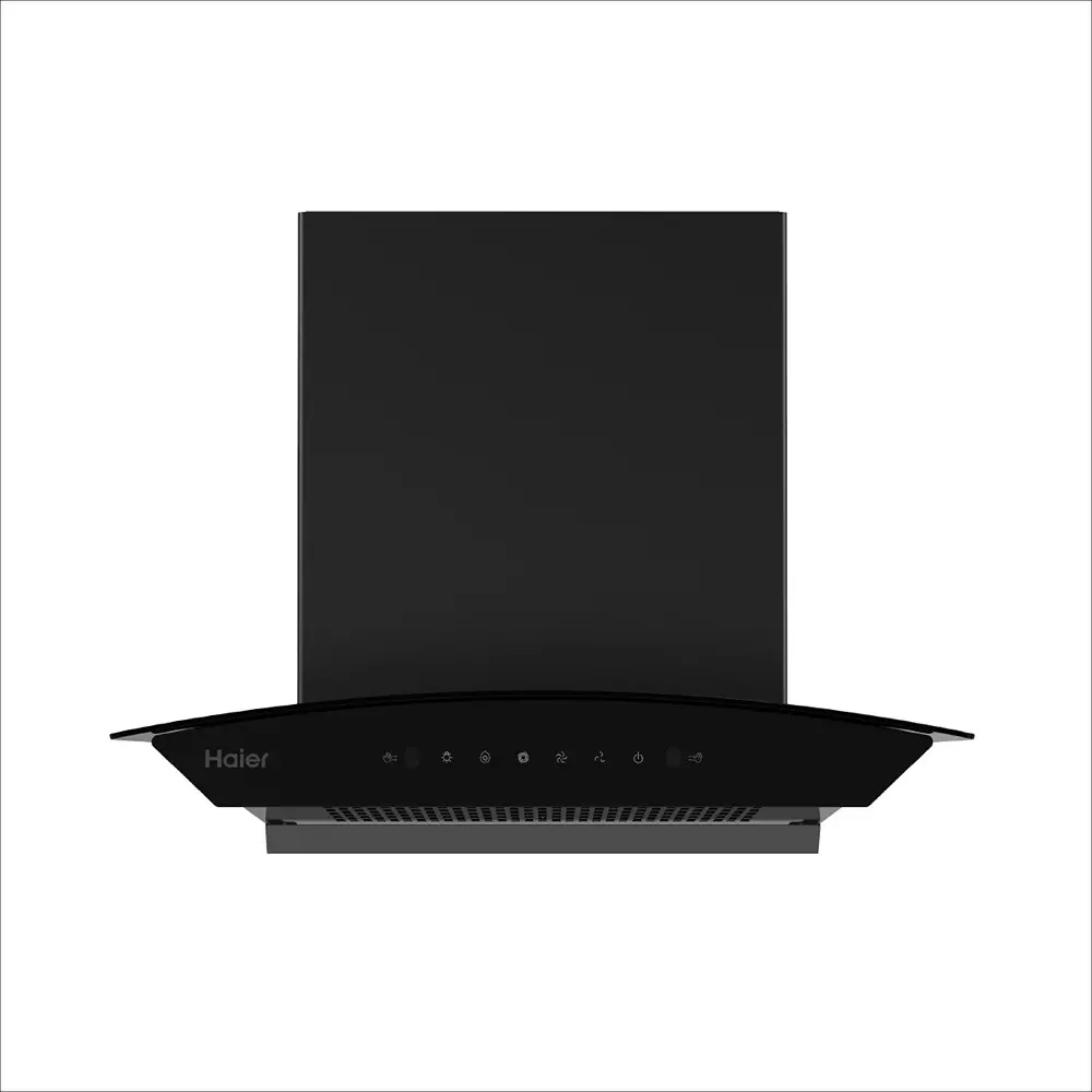 Haier 60 cm Chimney T-Shaped-Hood BW Display Black AC Motor 1600 m³/h Suction, HIH-G60HM-NE